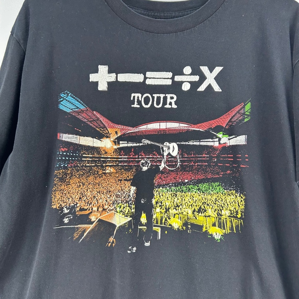 Ed Sheeran Mathematics Tour T-Shirt Black 2023 World Tour Dates Large Mens - Picture 2 of 8